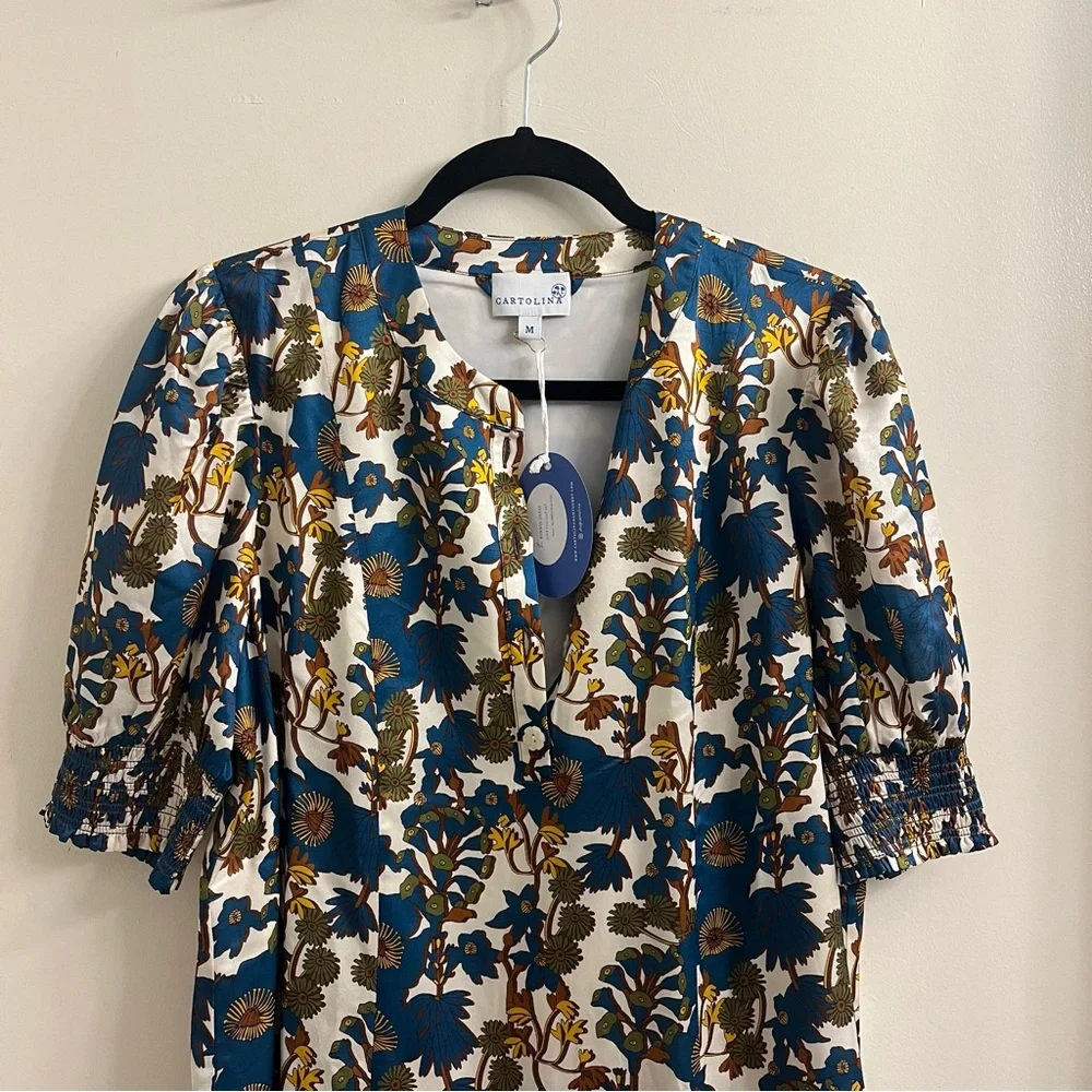 Floral Print Mini Dress - Picture 3 of 12